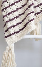 Knit Kit - Stripes & Eyelets Urban Blanket thumbnail