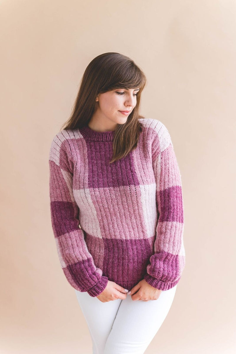 Knit Kit - Gingham Pullover