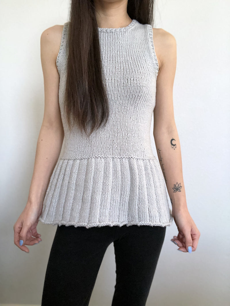 Knit Kit - Del Rey Peplum Tank – Lion Brand Yarn