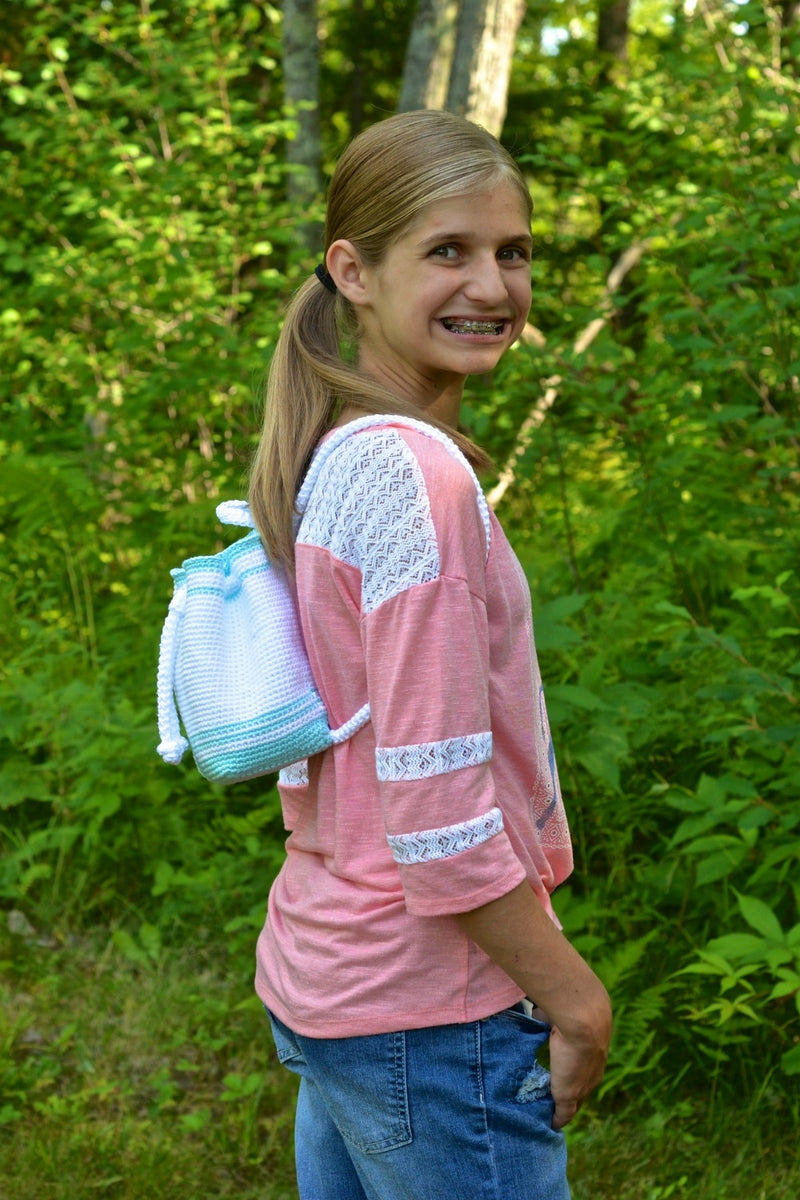 crochet mini backpack purse Crochet Kit