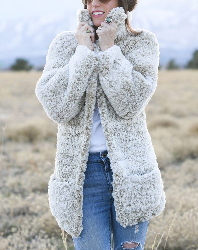 Crochet Kit - Faux Fur Coat – Lion Brand Yarn