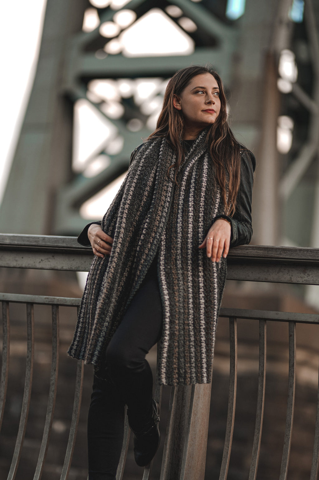 Crochet Kit - Bernard Houndstooth Scarf – Lion Brand Yarn