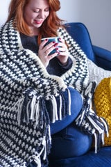 Crochet Kit - Prim Stripe Throw thumbnail