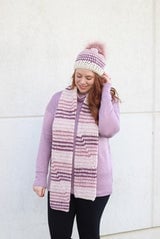 Crochet Kit - Prim Stripe Beanie & Scarf thumbnail