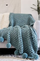 Crochet Kit - Celestial Poms Throw thumbnail