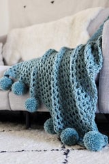 Crochet Kit - Celestial Poms Throw thumbnail