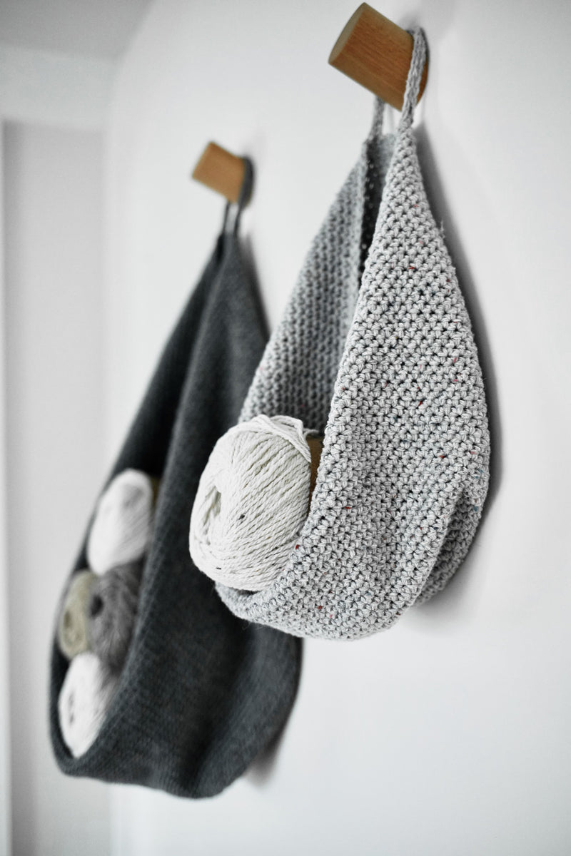 Crochet Kit - Slouchy Hanging Baskets