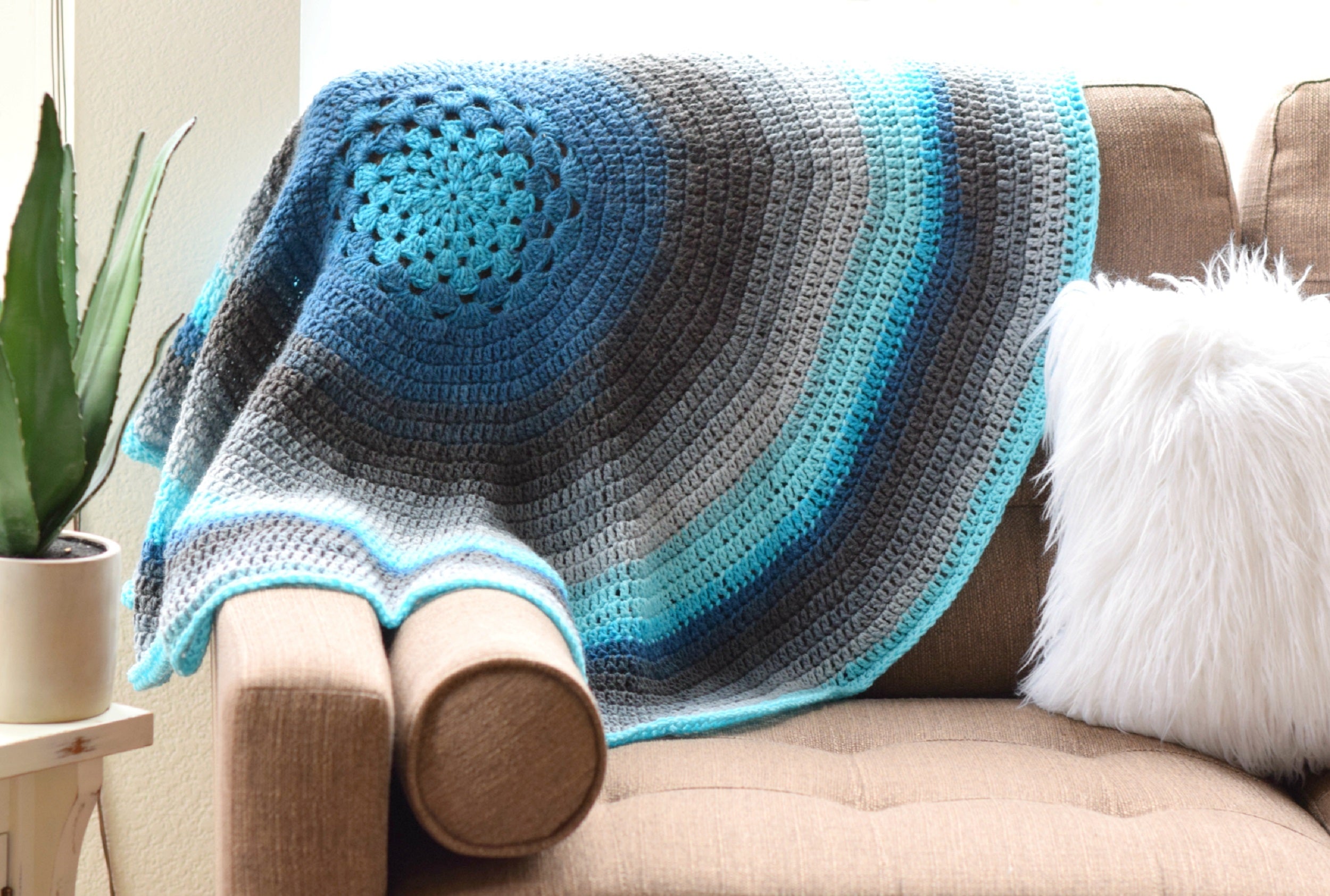 Crochet Kit Blanket Bag Lion Brand Yarn