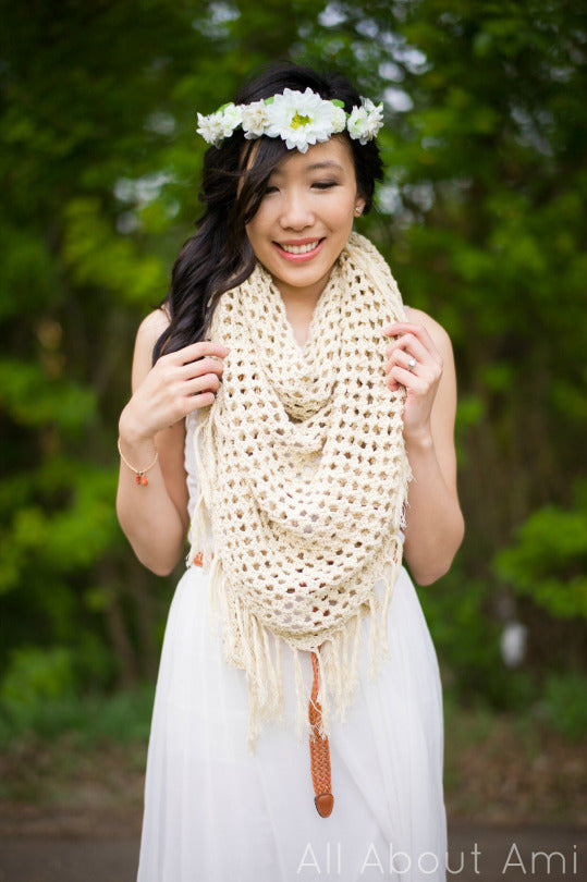 The Boho Crochet Wrap Kit Lion Brand Yarn