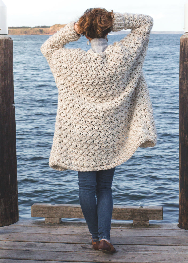 Crochet Kit - Coastal Fog Cardigan