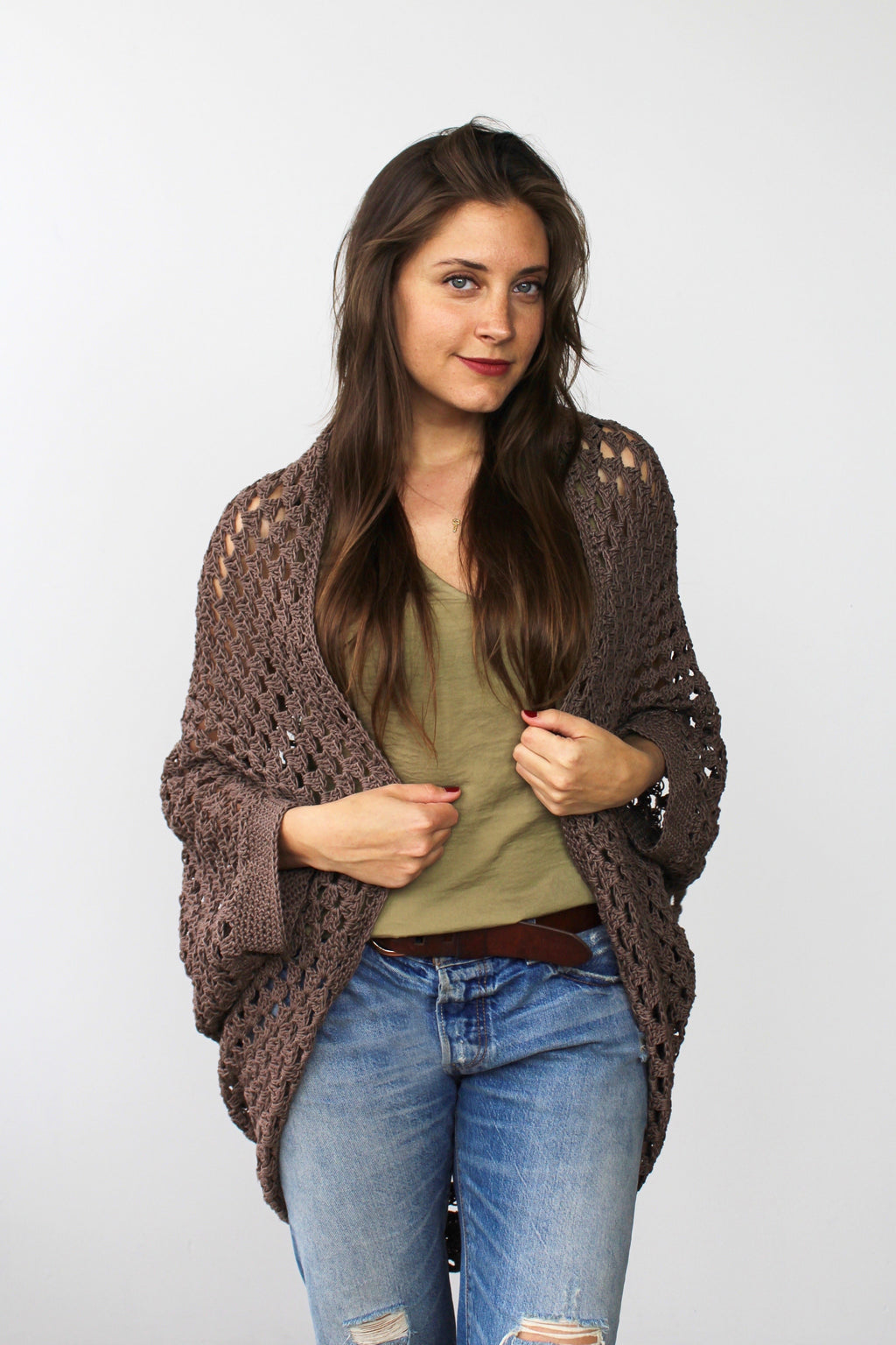 Crochet Kit Movie Night Cocoon Cardigan – Lion Brand Yarn