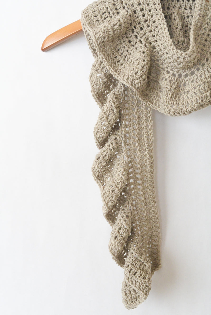 Crochet Kit - Merino Ruffle Scarf