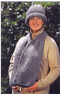 Seaman's Scarf and Vintage Look Hat (Crochet)