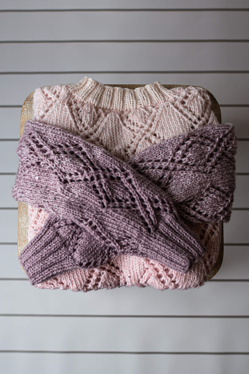 Diamond Lace Sweater (Knit) – Lion Brand Yarn