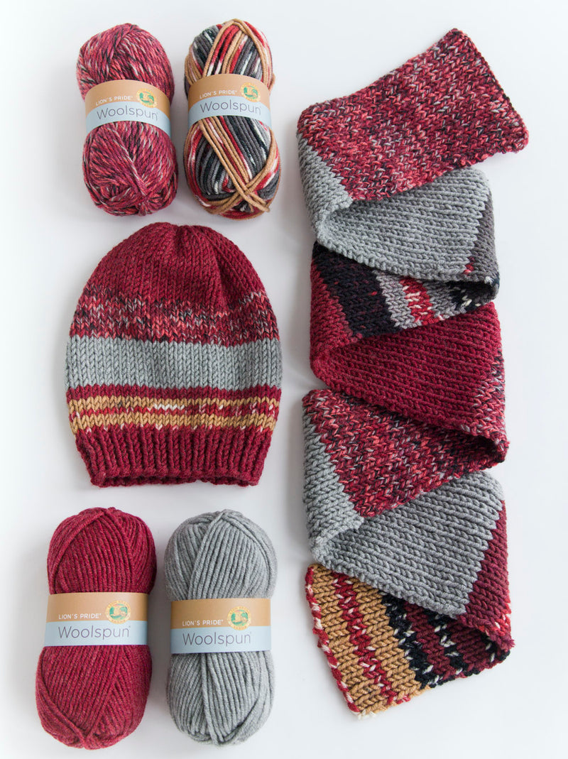 Level 2 - Easy Knit Scarf & Hat - Version 3