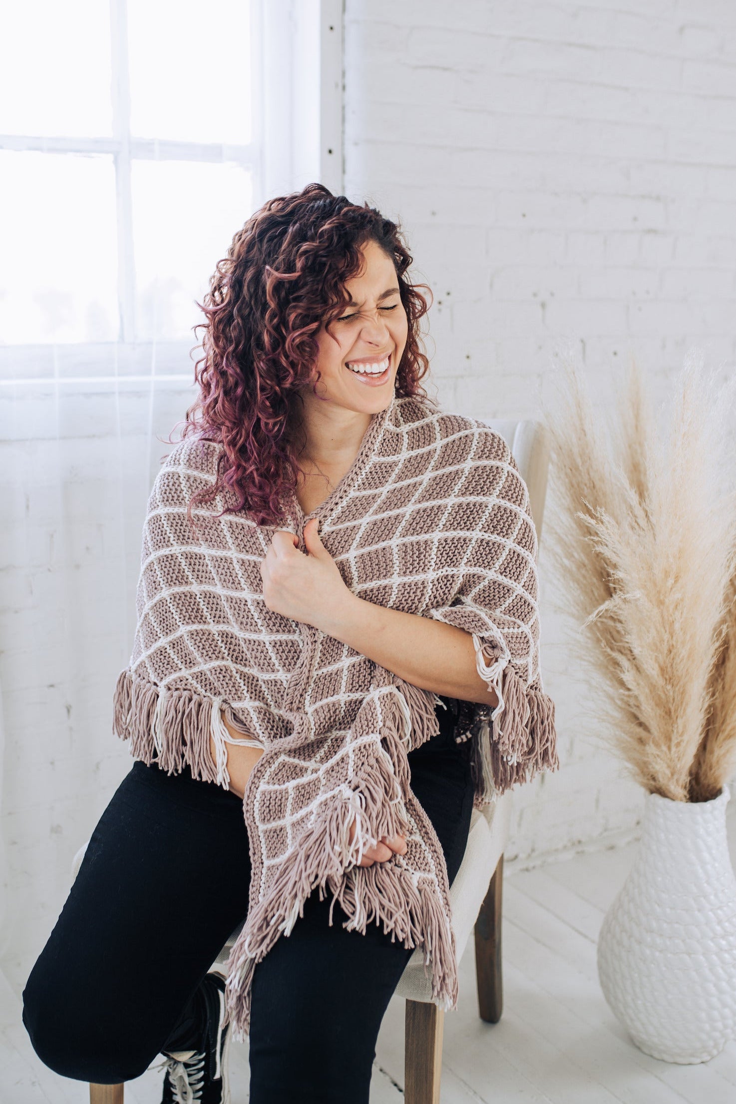 Celia Triangle Shawl (Knit) – Lion Brand Yarn