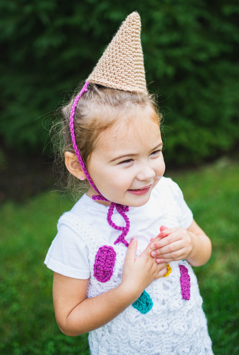 Ice Cream Cone Costume (Crochet)
