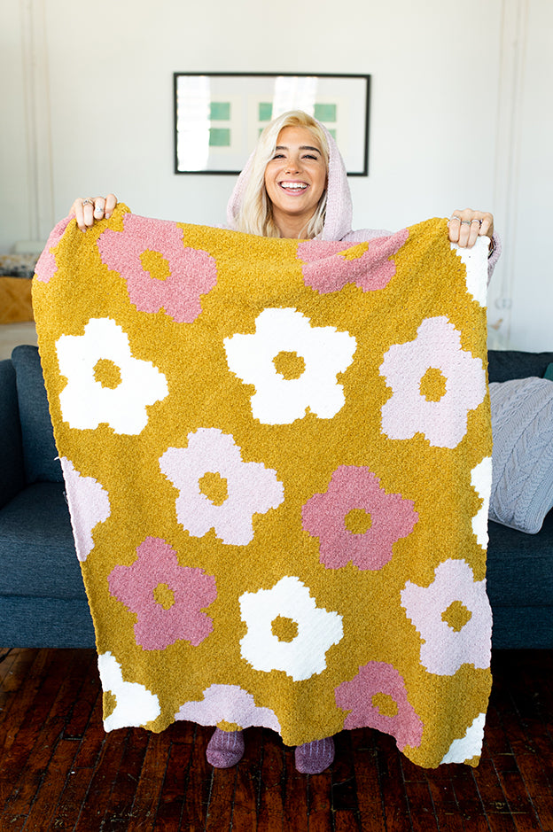 Flower Power C2C Blanket (Crochet)