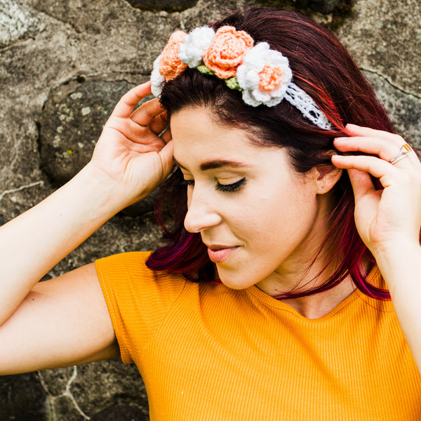 Flower Headband (Crochet) – Lion Brand Yarn