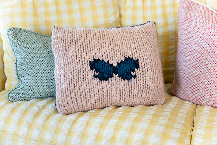 Butterfly Pillow (Knit)