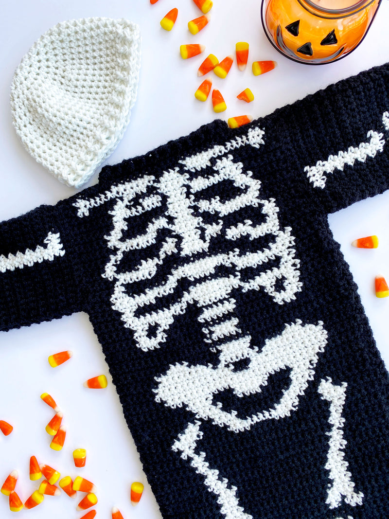 Skeleton Baby Costume (Crochet)