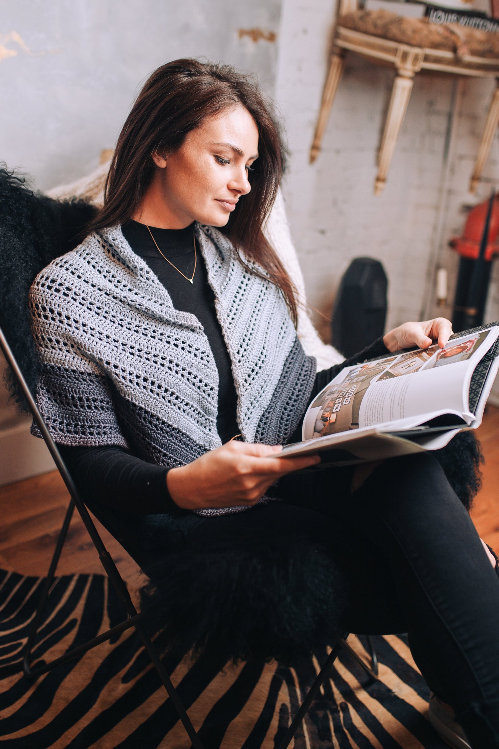Sallah Shawl (Crochet) – Lion Brand Yarn