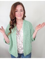 Spring Raglan Sweater (Crochet) thumbnail