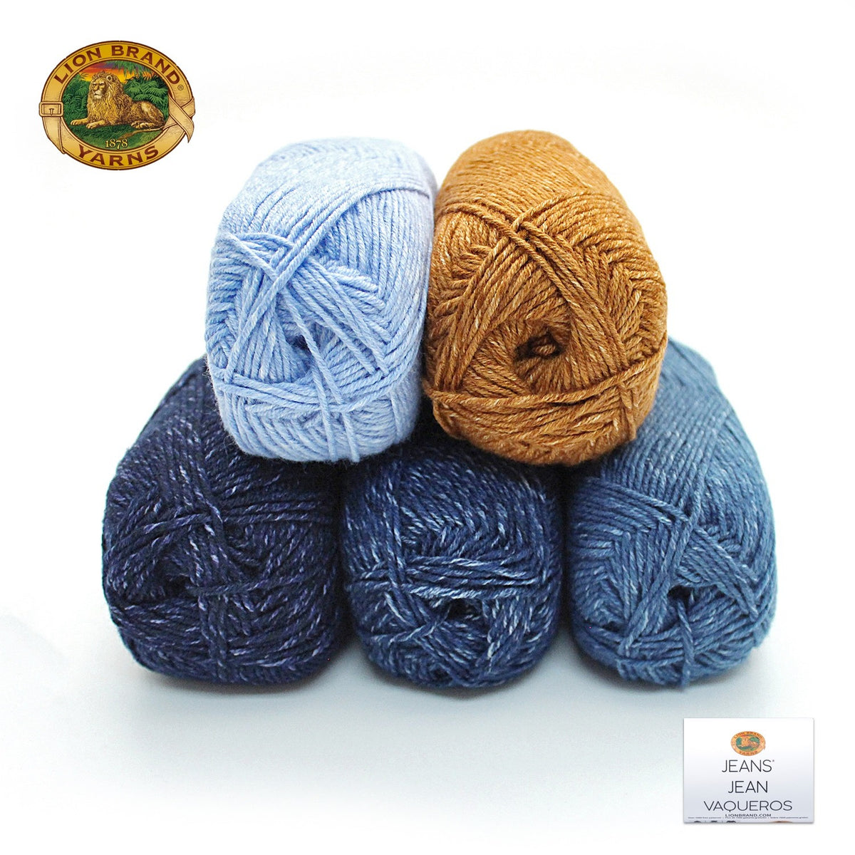 Color Palette Jeans® Yarn Denim Forever Lion Brand Yarn