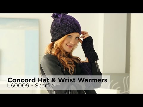 Concord Hat And Wrist Warmers (Crochet)