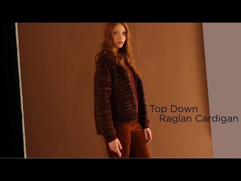 Top Down Raglan Cardigan (Knit)