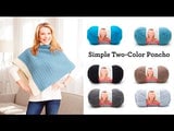 Simple Two-Color Poncho (Crochet) thumbnail