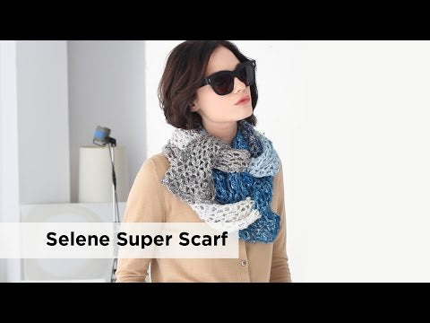 Selene Colorblock Super Scarf (Crochet)