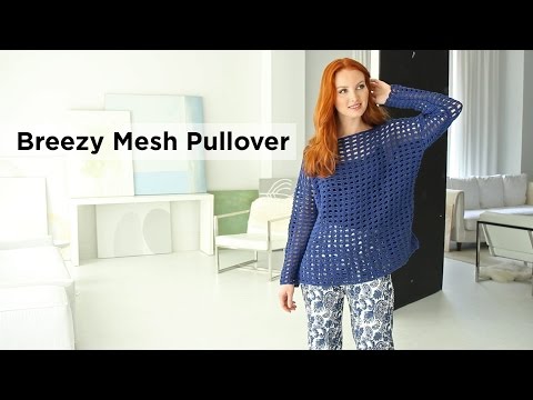 Breezy Mesh Pullover (Crochet)