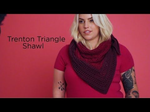 Trenton Triangle Shawl (Crochet)