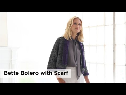 Bette Bolero With Scarf (Crochet)