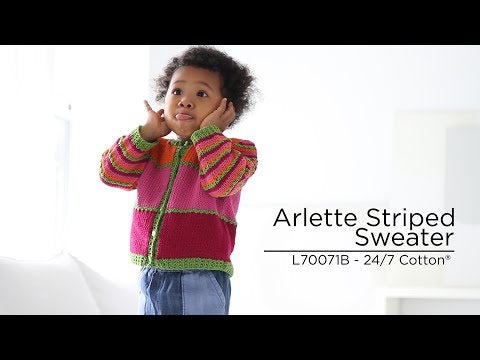 Arlette Cropped Striped Sweater