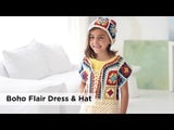 Boho Flair Dress and Hat (Crochet) thumbnail