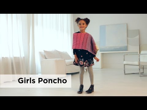 Girls Poncho (Crochet)