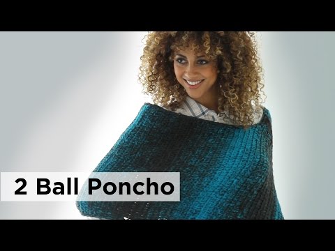 2 Ball Poncho (Crochet) - Version 1