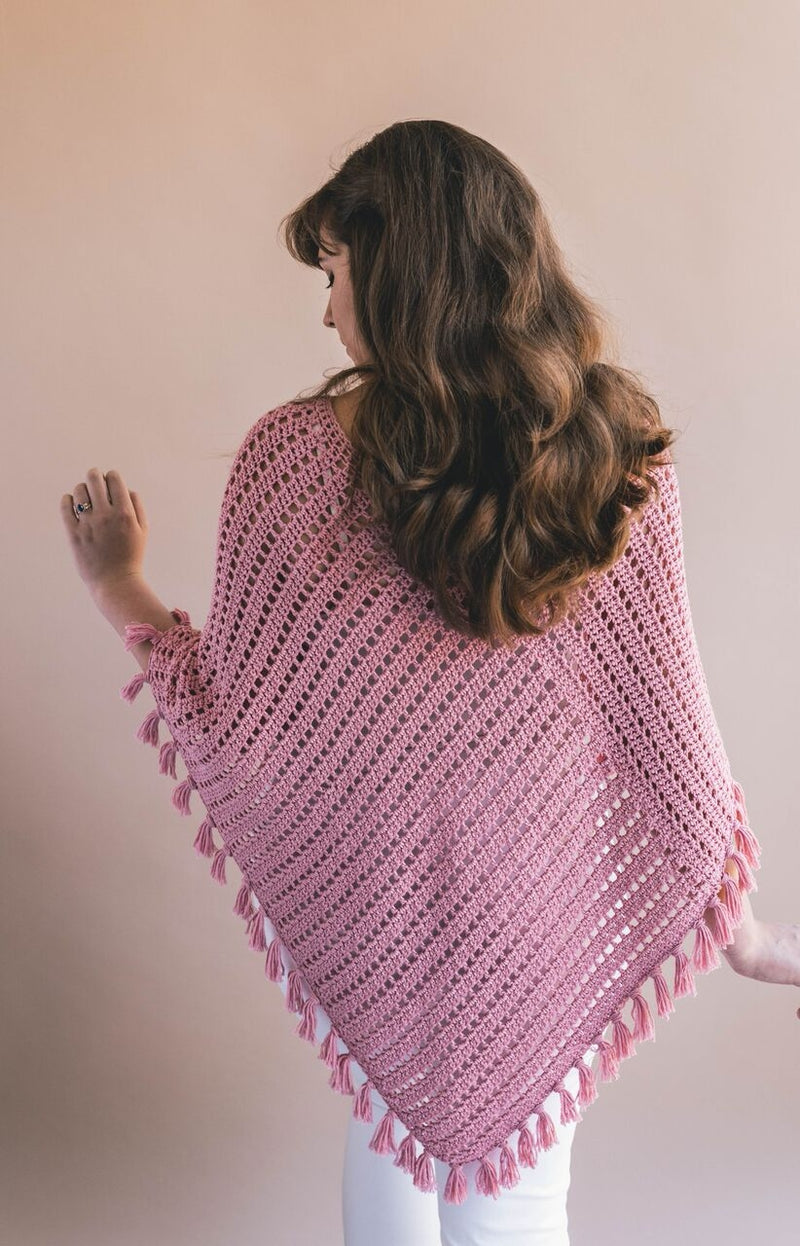 Crochet Kit - Ava Fringed Poncho
