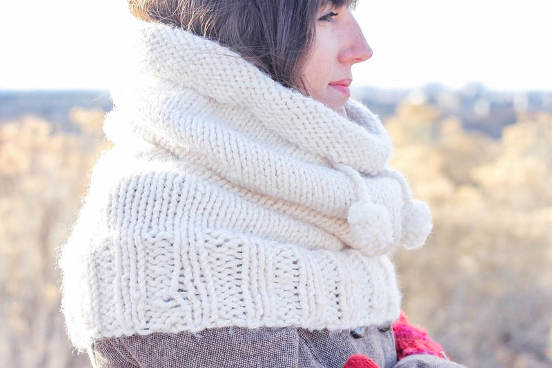 Knit Kit - "The Huggle" Hooded Cowl