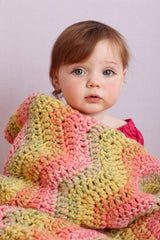 Multicolor Ripple Baby Throw Pattern (Crochet) thumbnail