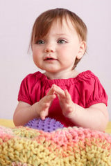 Multicolor Ripple Baby Throw Pattern (Crochet) thumbnail