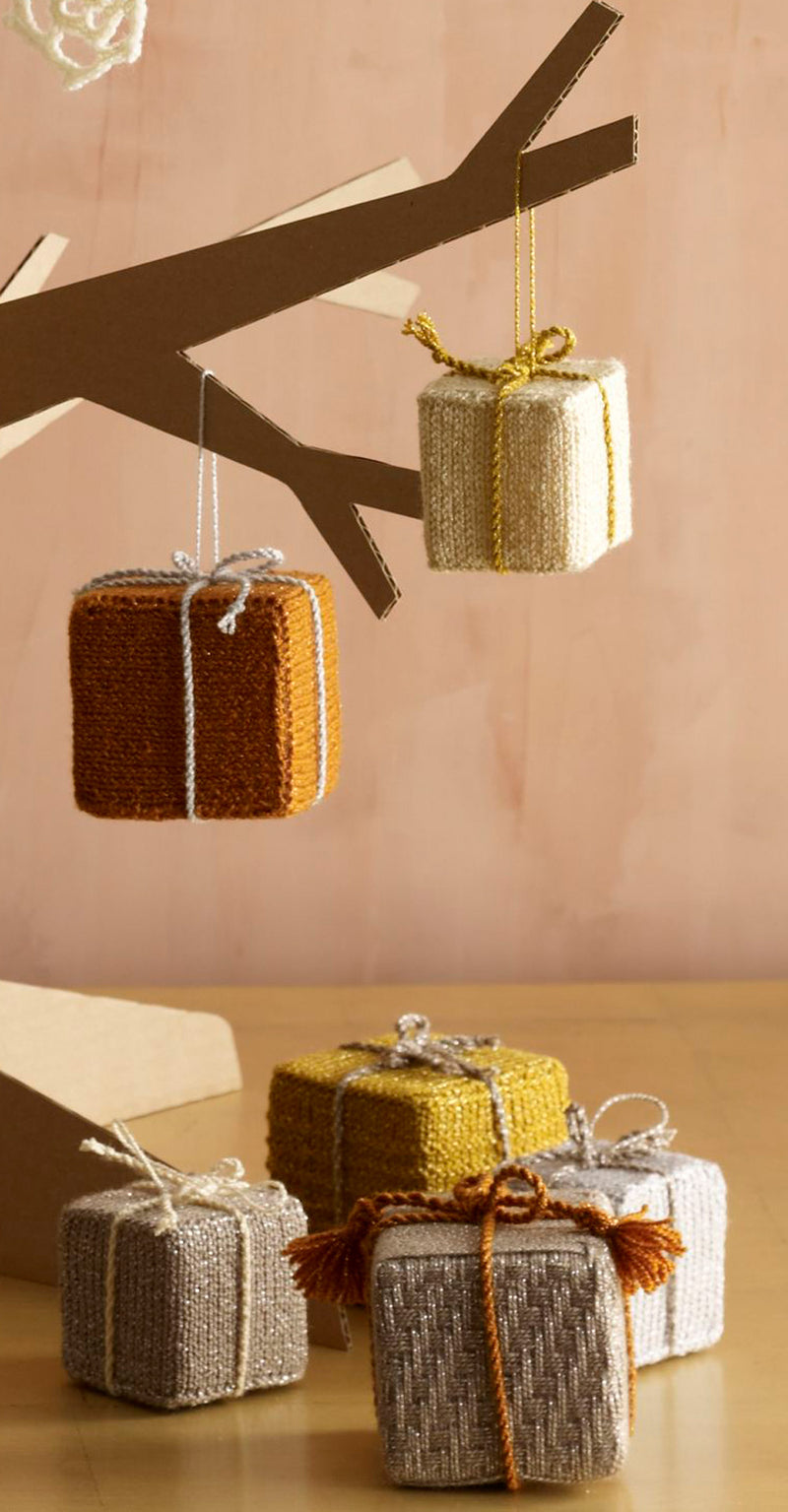 Holiday Box Ornaments (Knit)