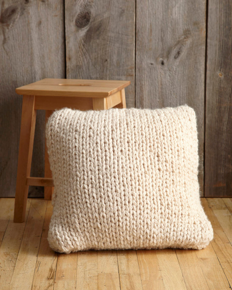 Big Stitch Pillow Pattern (Knit)