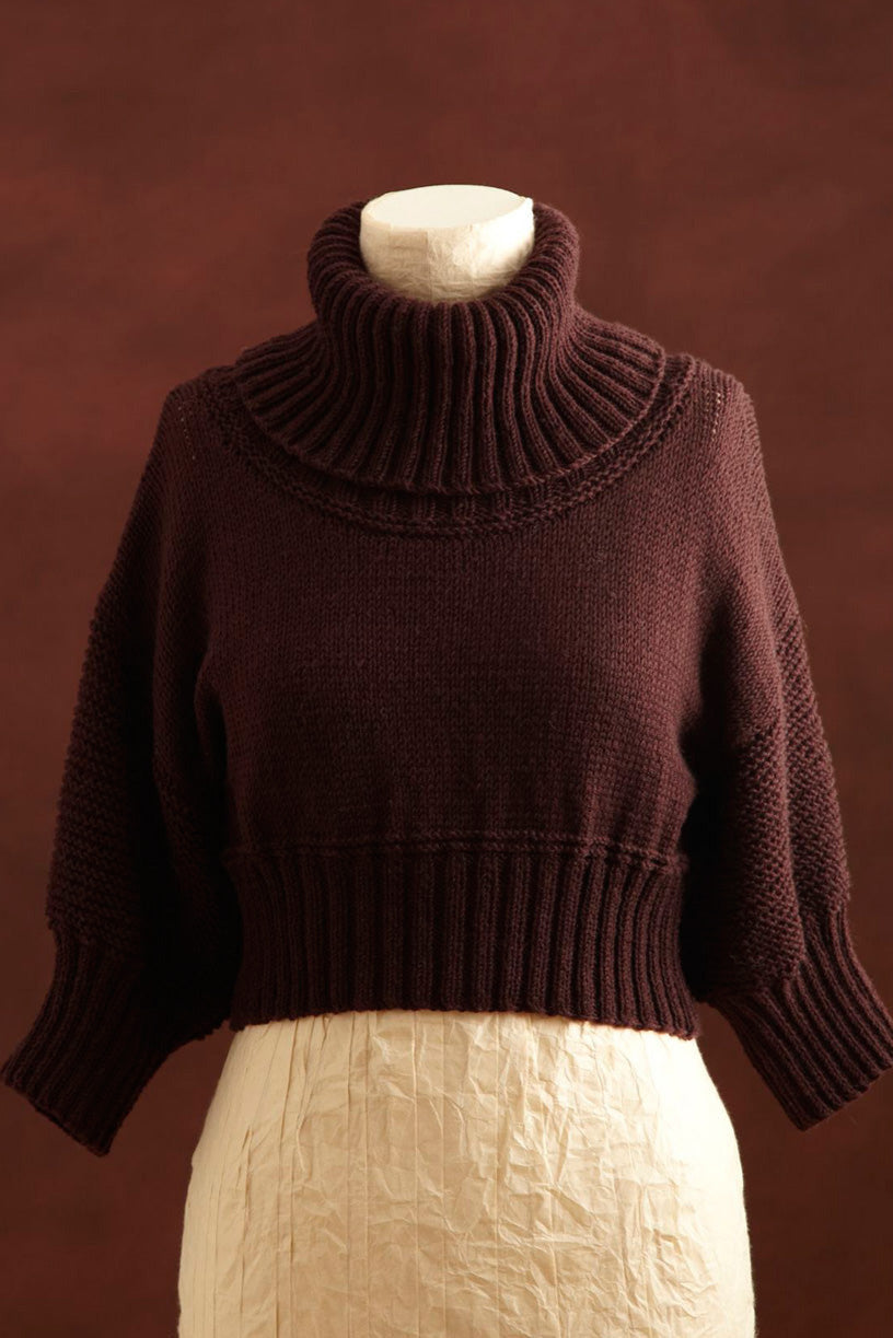 Cropped Turtleneck Pattern (Knit) – Lion Brand Yarn