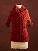 Cabled Pullover And Cowl Pattern (Knit) thumbnail