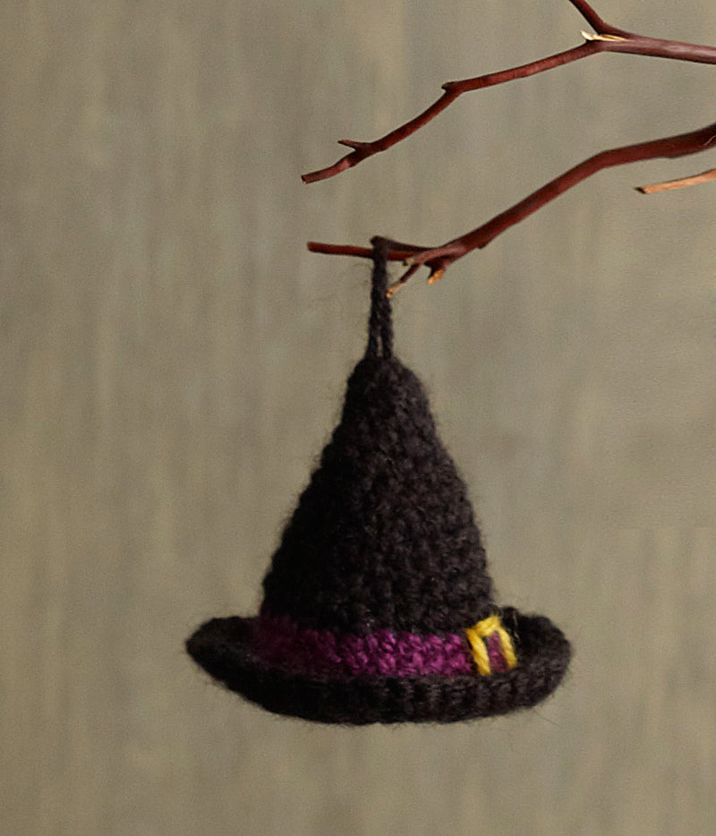 Halloween Witch Hat Ornament (Crochet)