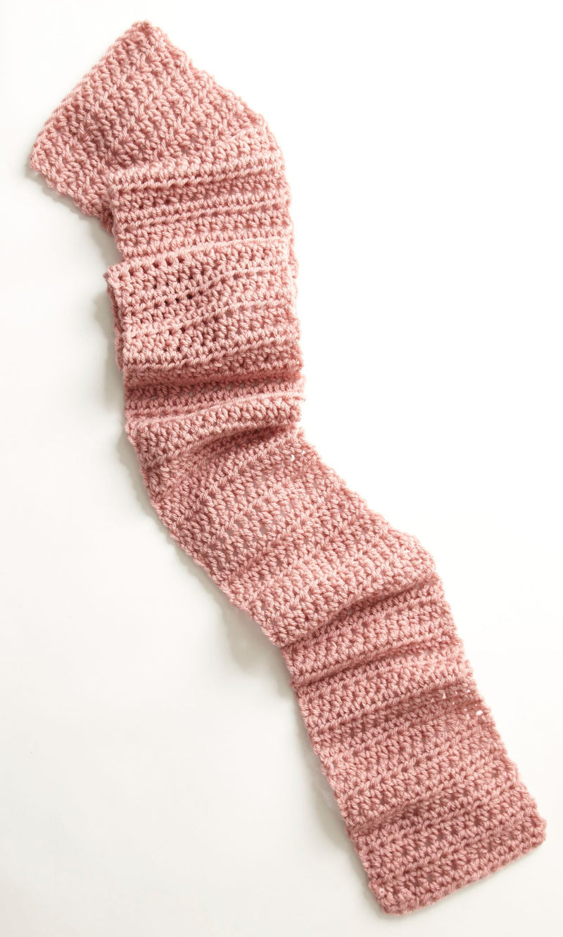 Dusty Rose Scarf Pattern (Crochet)