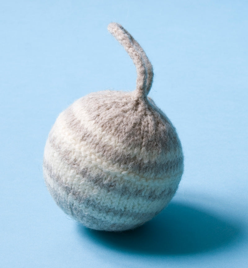 Striped Felted Ornament (Knit)